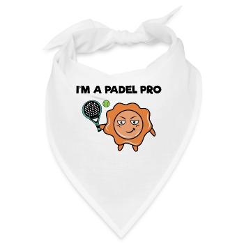 Schmetterball Spieler Statement Padel Ball Racket - Bandana - Weiß - Vorne