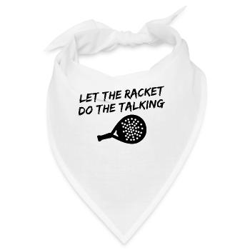 Padel-Tennis Statement Racket Spieler Padelspiel - Bandana - Weiß - Vorne