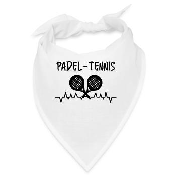 Padelspiel Padel-Tennis Sportart Statement Racket - Bandana - Weiß - Vorne
