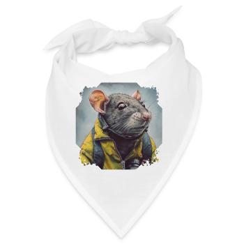 Der Geruchssinn von Ratten ist sehr empfindlich - Bandana - Weiß - Vorne