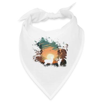 Wildnis - Bandana - Weiß - Vorne