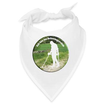 Mit Detektor-schwingen auf Schatzsuche - Bandana - Weiß - Vorne