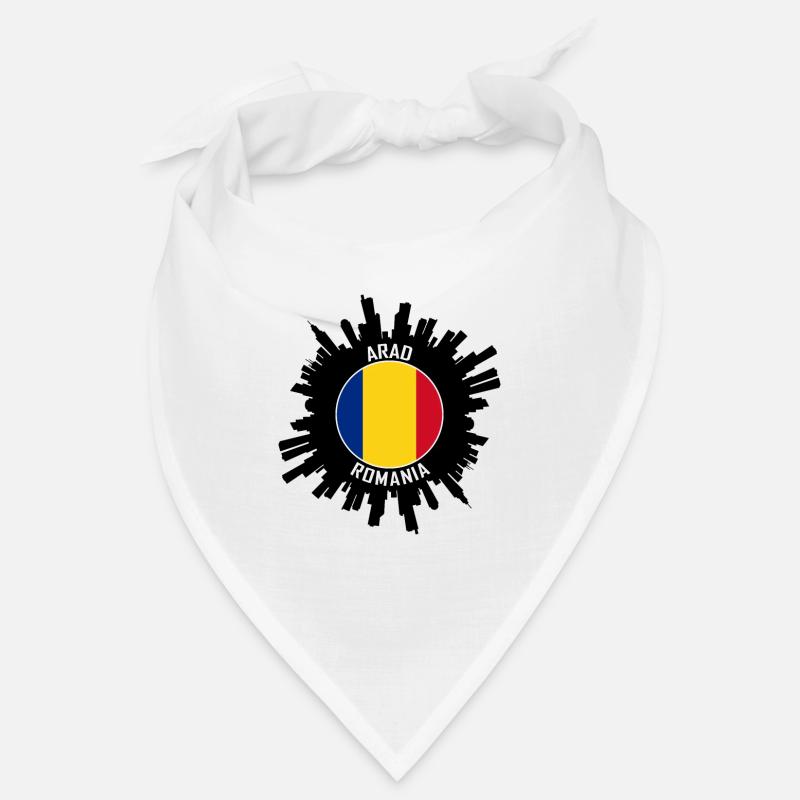 Arad Skyline Rumänien Flagge Reise Souvenir Bandana