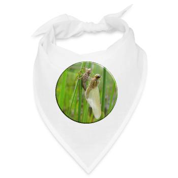 Metamorphose heißt das Zauberwort bei den Insekten - Bandana - Weiß - Vorne