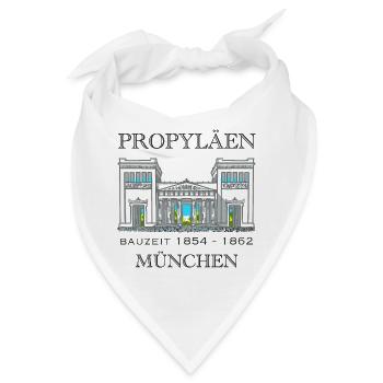 München Propyläen, Bayern - Bandana - Weiß - Vorne