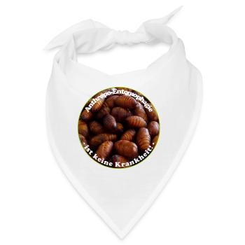 Anthropo-Entomophagie ist keine Krankheit - Bandana - Weiß - Vorne