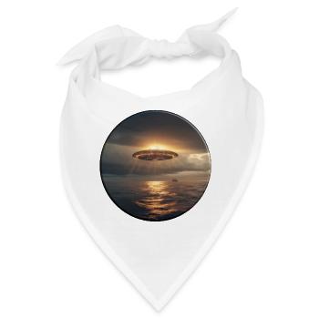 Es häufen sich Berichte über Ufos - Bandana - Weiß - Vorne