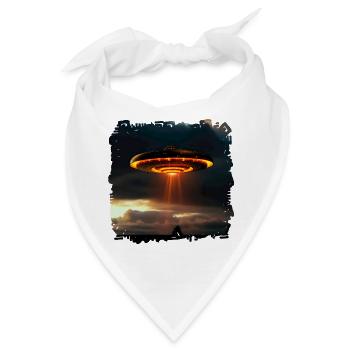 UFO-Sichtungen nehmen zu - Bandana - Weiß - Vorne