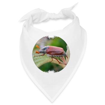Der Maikäfer ist ein auffälliger Geselle - Bandana - Weiß - Vorne