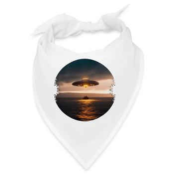 Sind nicht identifizierte Flugobjekte real? - Bandana - Weiß - Vorne