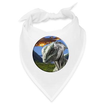 Gibt es fliegende Untertassen und Alien? - Bandana - Weiß - Vorne