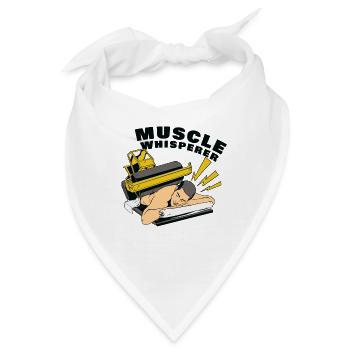 Muskel Flüsterer - Bandana - Weiß - Vorne