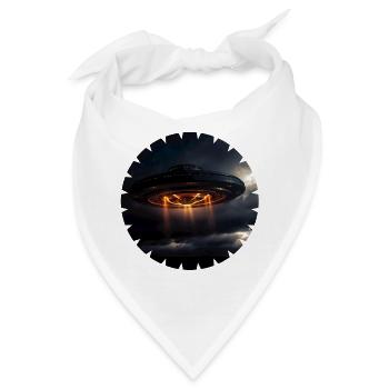 UFO-Sichtungen in den sozialen Medien - Bandana - Weiß - Vorne