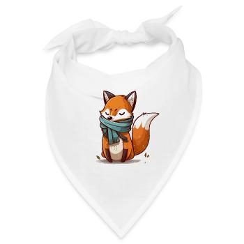Schicker Fuchs - Bandana - Weiß - Vorne