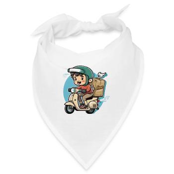 Schnelle Lieferung - Bandana - Weiß - Vorne