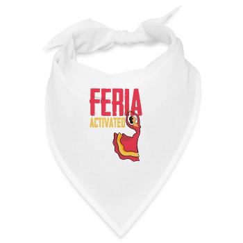 Feria aktiviert - FERIA-Modus aktiviert EIN/AUS - Bandana - Weiß - Vorne