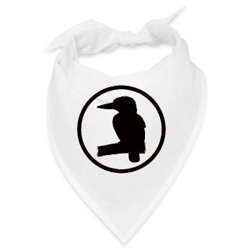 Kookaburra Australia Birdlife - Bandana - Weiß - Vorne