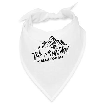 Bergen Natur Wandern Statement Bergwanderung - Bandana - Weiß - Vorne