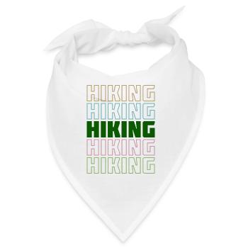 Wanderwege Spruch Wandern Statement Bergwanderung - Bandana - Weiß - Vorne
