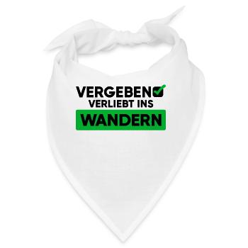 Wandern Wanderung Statement Wanderer Bergwanderung - Bandana - Weiß - Vorne
