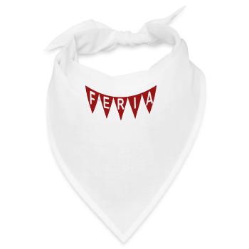 FERIA Rotes Banner - Bandana - Weiß - Vorne