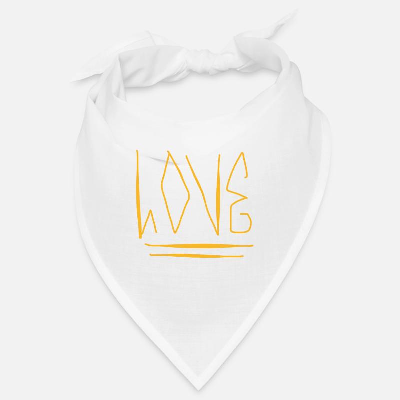 Kapuzenpullover mit Aufschrift Love Bandana