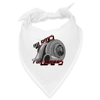Turbolader All Day – Turbo Boost Tuning - Bandana - Weiß - Vorne