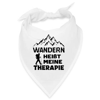 Bergwanderung Wanderung Wanderer Wandern Statement - Bandana - Weiß - Vorne