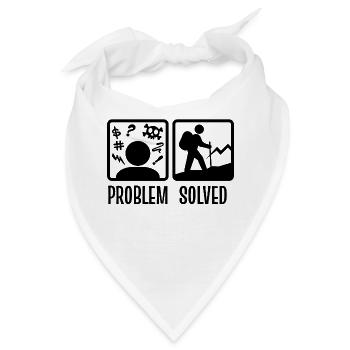 Naturliebhaber Bergwanderung Statement Wandern - Bandana - Weiß - Vorne