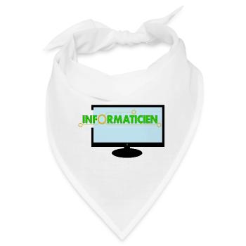 Informatiker - Bandana - Weiß - Vorne