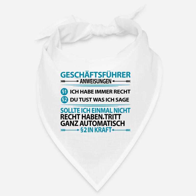 Geschäftsführer Lustig Sprüche mit witzigen Spruch Bandana
