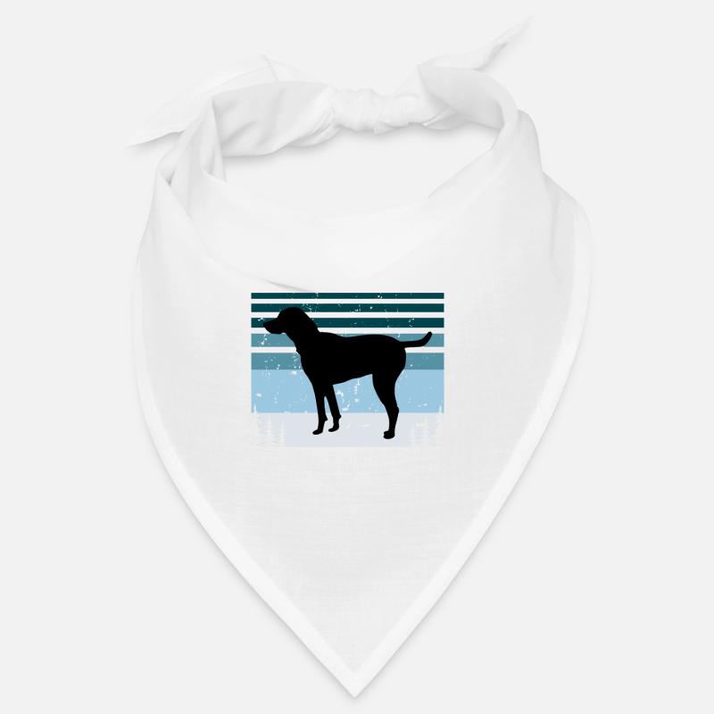 Noir et bronzé Virginie Foxhound Silhouette de chien Bandana