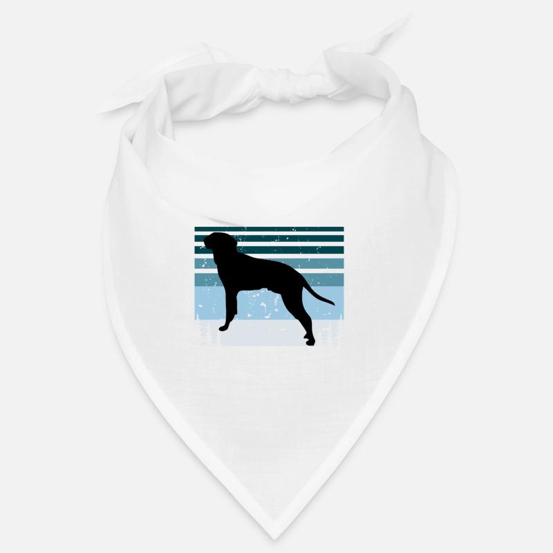Braque Saint Germain Dog Silhouette Retro Sunset Bandana