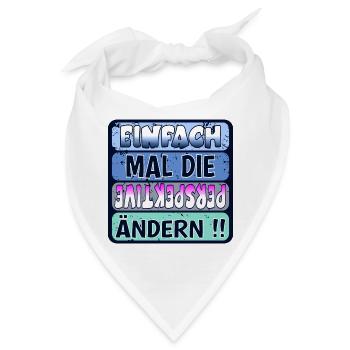 VERÄNDERUNG - PERSPEKTIVE ÄNDERN - Bandana - Weiß - Vorne