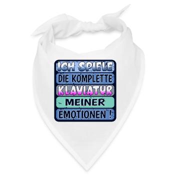 EMOTIONEN ZEIGEN - Bandana - Weiß - Vorne