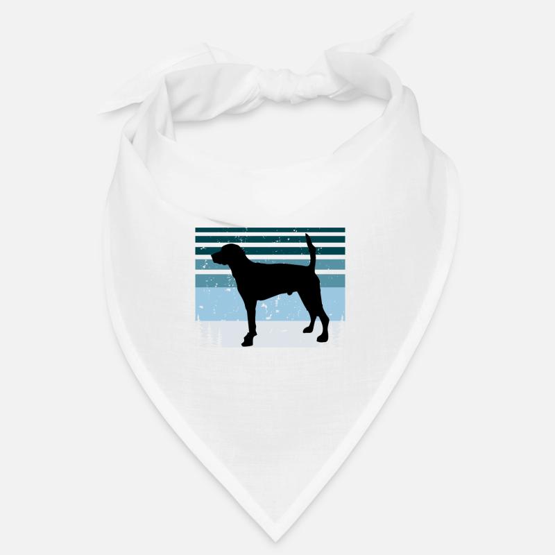 Français Foxhound Dog Lover Silhouette Retro Sunset Bandana