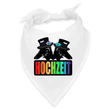 HOCHZEIT HUNDE VIELFALT - Bandana - Weiß - Vorne