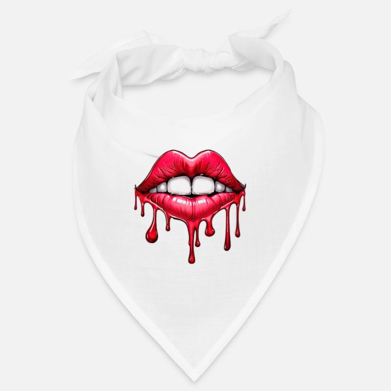 Lippen - Bandana - Weiß