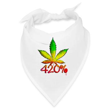 420 % - Bandana - Weiß - Vorne