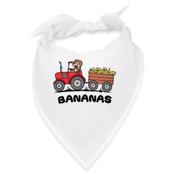 Landwirt Spruch Traktor Kraftfahrzeug Ackerbau - Bandana - Weiß - Vorne