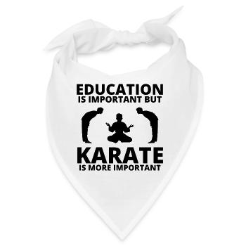 Karate, Karate-Fan, Karate-Kurse - Bandana - Weiß - Vorne