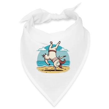 Einhorn-Athlet - Bandana - Weiß - Vorne
