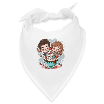 Süßes Jubiläum - Bandana - Weiß - Vorne