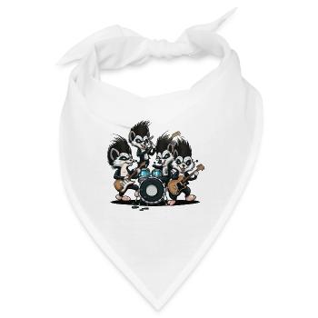 Die Skunk Band - Bandana - Weiß - Vorne