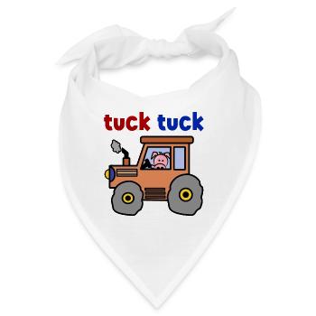 Traktor Landwirt Feld Landwirtschaft Landleben - Bandana - Weiß - Vorne