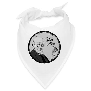 Your Mom Freud - Bandana - Weiß - Vorne