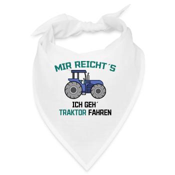 Traktor Statement Bauer Ackerbau Kraftfahrzeug - Bandana - Weiß - Vorne