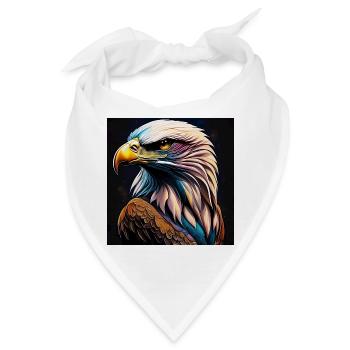 Adler - Bandana - Weiß - Vorne