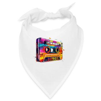 Kassette - Bandana - Weiß - Vorne