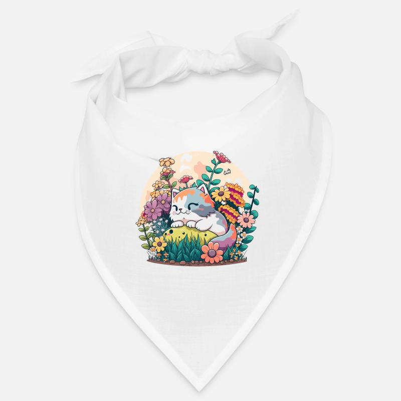 Chat de jardin Bandana
